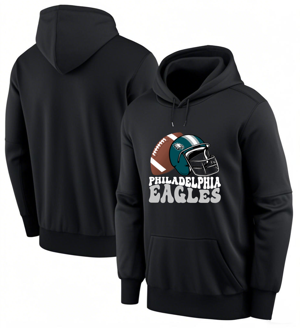 Men 2025 Philadelphia Eagles black hoodie style 12->philadelphia eagles->NFL Jersey